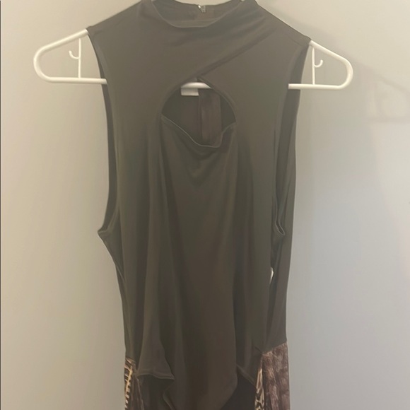 Chic Black Cutout Bodysuit maxi dress - Picture 1 of 8